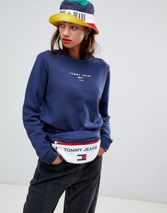 Свитшот с логотипом Tommy Jeans - Черный