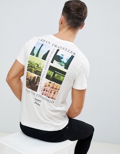 Футболка с принтом на спине Jack and Jones Originals - Белый