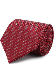 Шелковый галстук с узором Lanvin