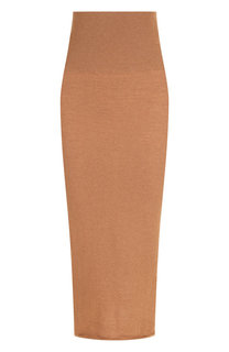 Однотонная шерстяная юбка с эластичным поясом Stella McCartney