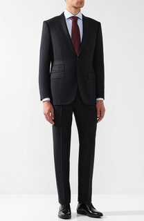 Шерстяной костюм с пиджаком на двух пуговицах Ermenegildo Zegna