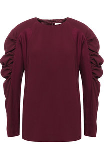 Топ с круглым вырезом и объемными рукавами Dries Van Noten