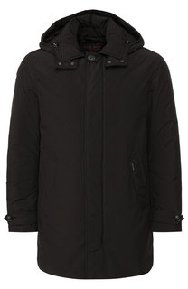 Пуховая куртка на молнии с капюшоном Woolrich