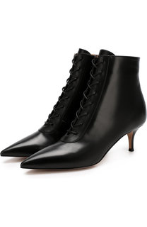 Кожаные ботильоны Gillilan на каблуке kitten heel Gianvito Rossi