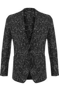 Однобортный пиджак из шерсти Dolce & Gabbana