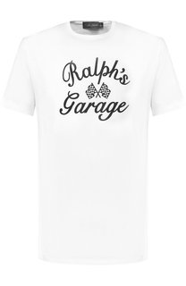 Хлопковая футболка с принтом Ralph Lauren
