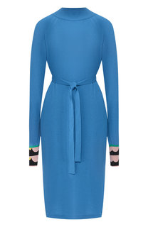Кашемировое платье с поясом Emilio Pucci