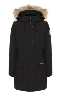 Пуховик с меховой отделкой капюшона Canada Goose