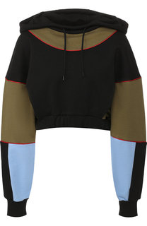 Хлопковый пуловер с капюшоном MSGM