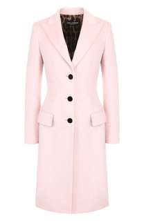 Приталенное шерстяное пальто Dolce & Gabbana