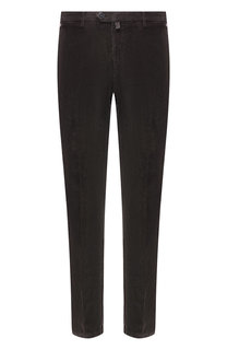 Хлопковые брюки прямого кроя Kiton