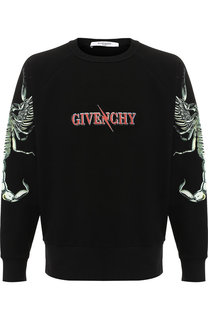 Хлопковый свитшот с принтом Givenchy