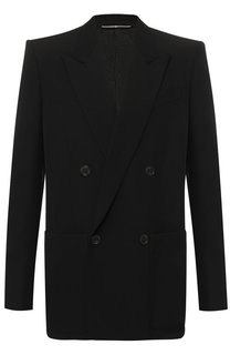 Двубортный пиджак из шерсти Givenchy