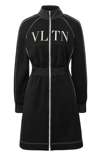 Приталенное платье на молнии с логотипом бренда Valentino