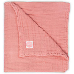 Муслиновое одеяло Jollein, 75х100 см (Коралловый)