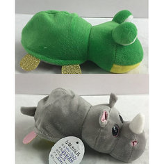 Мягкая игрушка Teddy "Перевертыши" Лягушка-Носорог, 16 см.