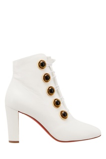 Белые ботильоны Lady See 85 Christian Louboutin