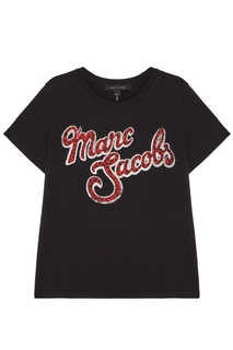 Черная футболка с логотипом Marc Jacobs