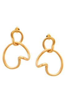 Объемные серьги с позолоченной отделкой Joidart Barcelona