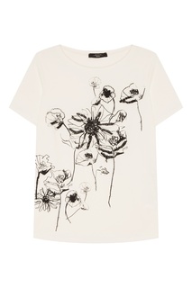 Футболка Enna с принтом и аппликацией Max Mara Weekend