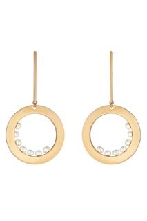 Позолоченные серьги с жемчужинами Serebriciti Jewelry