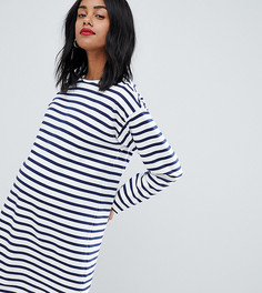 Трикотажное платье в полоску с длинными рукавами ASOS DESIGN Maternity - Мульти