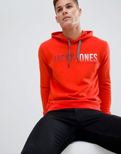 Свитшот с капюшоном и логотипом Jack and Jones - Красный