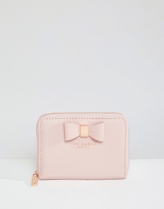 Кошелек с бантом и молнией Ted Baker - Розовый