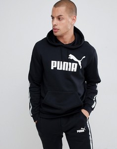 Черный худи-пуловер с отделкой лентой Puma 85241601 - Черный