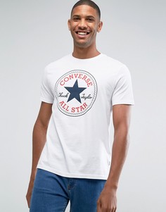 Белая футболка Converse Chuck 10002848-A02 - Белый