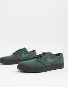 Зеленые замшевые кроссовки Nike SB Zoom Stefan Janoski 333824-312 - Зеленый