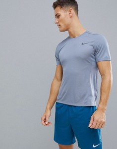 Серая футболка Nike Running Miler Tech 928307-445 - Серый