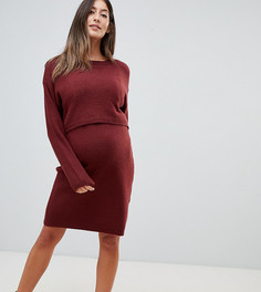 Платье мини для кормящих мам ASOS DESIGN Maternity - Красный
