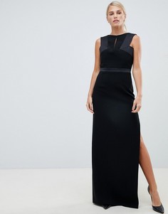 Структурированное атласное платье Forever Unique - Черный