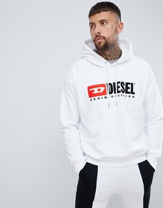 Белый худи с логотипом Diesel S-Division Industry - Белый