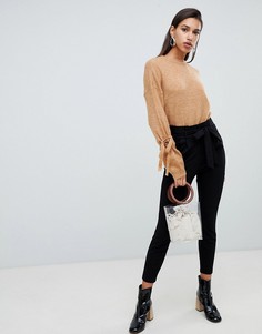 Брюки со сборками на талии Vero Moda - Черный
