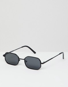 Квадратные солнцезащитные очки в черной оправе AJ Morgan - Черный