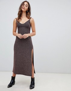 Платье макси с блестками Free People - Мульти