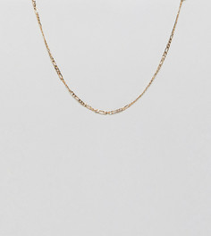 Золотистое ожерелье-цепочка плетения фигаро DesignB London - Золотой