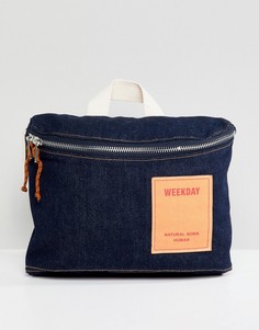Джинсовая сумка через плечо ограниченной серии Weekday - Синий
