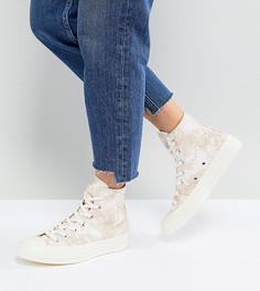 Высокие жаккардовые кроссовки Converse Chuck 70 - Золотой