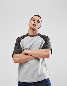 Серая футболка с короткими рукавами Converse 10005881-A01 - Серый
