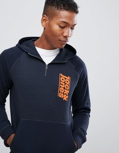 Худи с короткой молнией Jack & Jones - Темно-синий