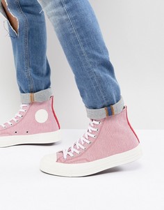 Красные высокие кеды в полоску Converse Chuck Taylor All Star 70 161375C - Красный