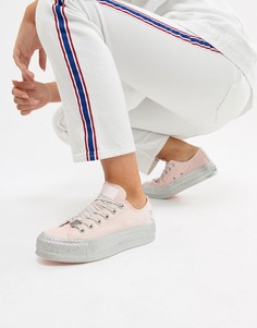 Розовые кроссовки с блестками Converse X Miley Cyrus Chuck Taylor All Star - Розовый