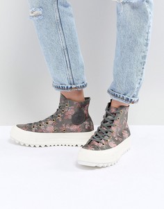Кроссовки с цветочнм принтом Converse Chuck Taylor All Star - Мульти