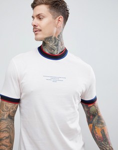 Свободная футболка с принтом ASOS DESIGN - Розовый
