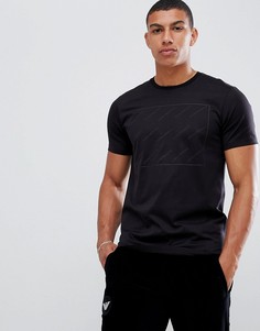 Черная футболка с логотипом Emporio Armani - Черный