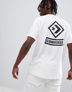 Футболка с принтом Converse 10007194-A04 - Белый