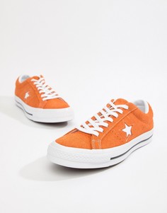 Оранжевые кеды Converse One Star Ox - Оранжевый